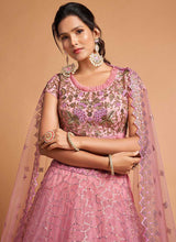 Load image into Gallery viewer, Blush Pink Floral Heavy Embroidered Designer Lehenga Choli fashionandstylish.myshopify.com