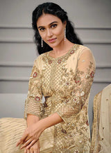 Load image into Gallery viewer, Cream Heavy Embroidered Designer Stylish Pant Suit fashionandstylish.myshopify.com