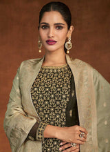 Load image into Gallery viewer, Dark Green and Gold Lucknowi Embroidered Sharara Suit fashionandstylish.myshopify.com