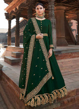 Load image into Gallery viewer, Green Embroidered Stylish Kalidar Gown Style Anarkali fashionandstylish.myshopify.com