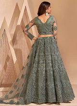 Load image into Gallery viewer, Green Floral Embroidered Stylish Lehenga Choli fashionandstylish.myshopify.com