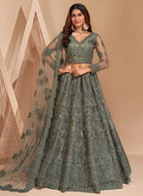 Load image into Gallery viewer, Green Floral Embroidered Stylish Lehenga Choli fashionandstylish.myshopify.com