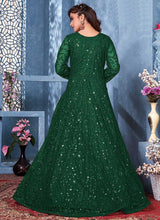 Load image into Gallery viewer, Green Floral Heavy Embroidered Gown Style Anarkali fashionandstylish.myshopify.com