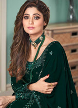 Load image into Gallery viewer, Green Heavy Embroidered Gown Style Anarkali fashionandstylish.myshopify.com