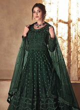 Load image into Gallery viewer, Green Heavy Embroidered Gown Style Anarkali Suit fashionandstylish.myshopify.com