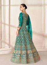 Load image into Gallery viewer, Green Heavy Embroidered High Slit Style Anarkali fashionandstylish.myshopify.com
