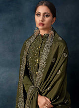 Load image into Gallery viewer, Green Heavy Embroidered Sequins Work Designer Palazzo Suit fashionandstylish.myshopify.com