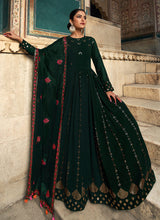 Load image into Gallery viewer, Green and Gold Sequin Embroidered Anarkali