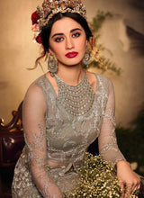 Load image into Gallery viewer, Grey Color Heavy Embroidered Lehenga/ Pant Style Anarkali fashionandstylish.myshopify.com