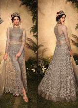 Load image into Gallery viewer, Grey Color Heavy Embroidered Lehenga/ Pant Style Anarkali fashionandstylish.myshopify.com