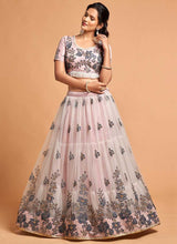 Load image into Gallery viewer, Grey Floral Heavy Embroidered Designer Lehenga Choli fashionandstylish.myshopify.com