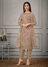 Load image into Gallery viewer, Grey Heavy Embroidered Designer Stylish Pant Suit fashionandstylish.myshopify.com