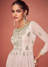 Load image into Gallery viewer, Grey Heavy Embroidered Stylish Sharara Suit