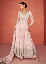 Load image into Gallery viewer, Grey Heavy Embroidered Stylish Sharara Suit