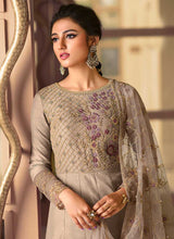 Load image into Gallery viewer, Grey Heavy Neck Embroidered Gown Style Anarkali fashionandstylish.myshopify.com