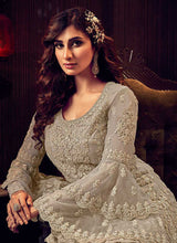 Load image into Gallery viewer, Grey Shade Heavy Embroidered Sharara Style Suit fashionandstylish.myshopify.com