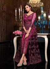 Load image into Gallery viewer, Hot Pink Heavy Embroidered Lehenga/ Pant Style Anarkali fashionandstylish.myshopify.com