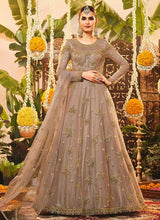 Load image into Gallery viewer, Light Beige Heavy Embroidered Kalidar Anarkali fashionandstylish.myshopify.com