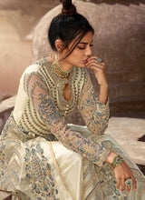 Load image into Gallery viewer, Light Grey Heavy Embroidered Lehenga Style Anarkali fashionandstylish.myshopify.com