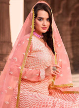 Load image into Gallery viewer, Light Peach Heavy Embroidered Gown Style Anarkali fashionandstylish.myshopify.com