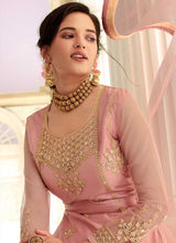 Load image into Gallery viewer, Light Pink Colored Heavy Embroidered Lehenga/ Pant Style Suit fashionandstylish.myshopify.com