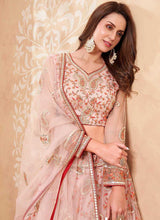 Load image into Gallery viewer, Light Pink Heavy Floral Embroidered Stylish Lehenga Choli fashionandstylish.myshopify.com