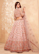 Load image into Gallery viewer, Light Pink Heavy Floral Embroidered Stylish Lehenga Choli fashionandstylish.myshopify.com