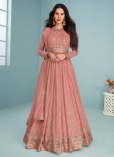 Load image into Gallery viewer, Light Pink Sequins Embroidered Kalidar Anarkali