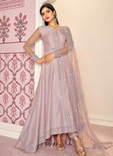 Load image into Gallery viewer, Light Purple Floral Embroidered Designer Up Down Style Anarkali fashionandstylish.myshopify.com