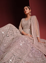 Load image into Gallery viewer, Light Purple Heavy Embroidered Kalidar Anarkali
