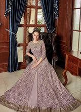 Load image into Gallery viewer, Lilac Heavy Embroidered Lehenga/ Pant Style Anarkali fashionandstylish.myshopify.com
