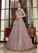 Load image into Gallery viewer, Lilac Heavy Embroidered Lehenga/ Pant Style Anarkali fashionandstylish.myshopify.com