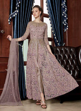 Load image into Gallery viewer, Lilac Heavy Embroidered Lehenga/ Pant Style Anarkali fashionandstylish.myshopify.com