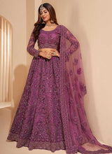 Load image into Gallery viewer, Lilac Purple Floral Embroidered Stylish Lehenga Choli fashionandstylish.myshopify.com