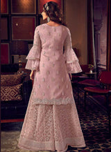 Load image into Gallery viewer, Nude Pink Heavy Embroidered Sharara Style Suit fashionandstylish.myshopify.com