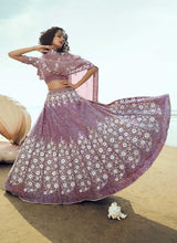Load image into Gallery viewer, Lilac Purple Sequins Embroidered Stylish Lehenga Choli fashionandstylish.myshopify.com
