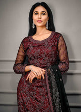Load image into Gallery viewer, Maroon Heavy Embroidered Designer Stylish Pant Suit fashionandstylish.myshopify.com