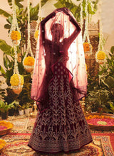 Load image into Gallery viewer, Maroon Heavy Embroidered Kalidar Anarkali Suit fashionandstylish.myshopify.com