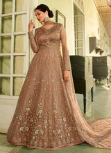 Load image into Gallery viewer, Mauve Heavy Embroidered Kalidar Anarkali Suit