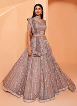 Load image into Gallery viewer, Mauve Heavy Floral Embroidered Stylish Lehenga Choli fashionandstylish.myshopify.com