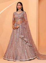 Load image into Gallery viewer, Mauve Heavy Floral Embroidered Stylish Lehenga Choli fashionandstylish.myshopify.com