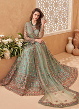 Load image into Gallery viewer, Mint Green Heavy Floral Embroidered Stylish Lehenga Choli fashionandstylish.myshopify.com