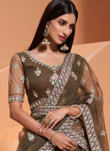 Load image into Gallery viewer, Moss Green Heavy Floral Embroidered Stylish Lehenga Choli fashionandstylish.myshopify.com