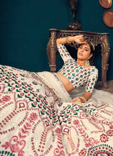 Load image into Gallery viewer, Off-White Multicolor Heavy Embroidered Designer Lehenga Choli fashionandstylish.myshopify.com