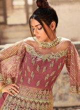 Load image into Gallery viewer, Onion Pink Heavy Embroidered Lehenga/Pant Style Anarkali fashionandstylish.myshopify.com