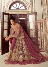 Load image into Gallery viewer, Onion Pink Heavy Embroidered Lehenga/Pant Style Anarkali fashionandstylish.myshopify.com