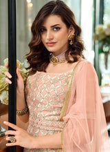 Load image into Gallery viewer, Peach Heavy Embroidered Stylish Gharara Suit