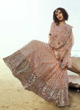 Load image into Gallery viewer, Peach Sequins Embroidered Stylish Lehenga Choli fashionandstylish.myshopify.com