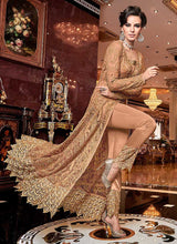 Load image into Gallery viewer, Peach and Gold Heavy Embroidered Lehenga fashionandstylish.myshopify.com