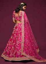 Load image into Gallery viewer, Pink And Gold Silk Embroidered Stylish Lehenga Choli fashionandstylish.myshopify.com